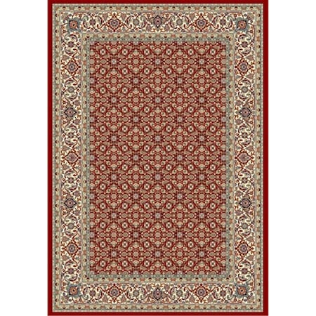 Dynamic Rugs Ancient Garden 5 ft. 3 in. x 7 ft. 7 in. 57011-1414 Rug - Red/Ivory AN69570111414